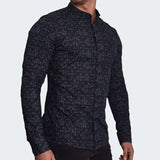 CAMISA MANGA LARGA CUELLO NERU PERFECT FIT - NEGRO