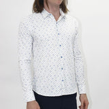 Camisa manga larga Print floral Entalle Perfect Fit