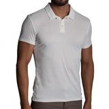 Polo Cuello Camisero Manga Corta | Perfect Fit | Tejido Especial - Acanalado Super Flex | Signature