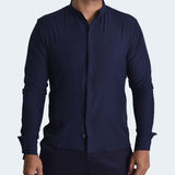 CAMISA MANGA LARGA PERFECT FIT - AZUL
