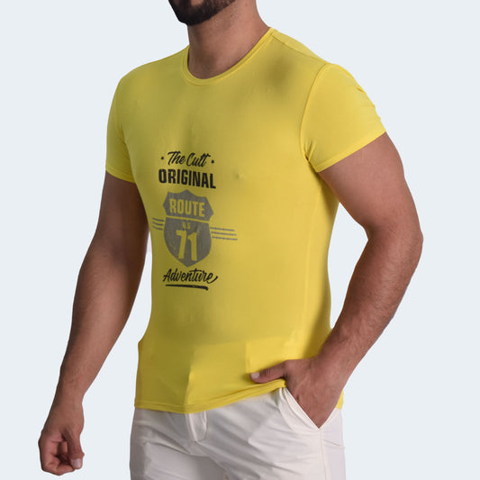 POLO MANGA CORTA PERFECT FIT - YELLOW