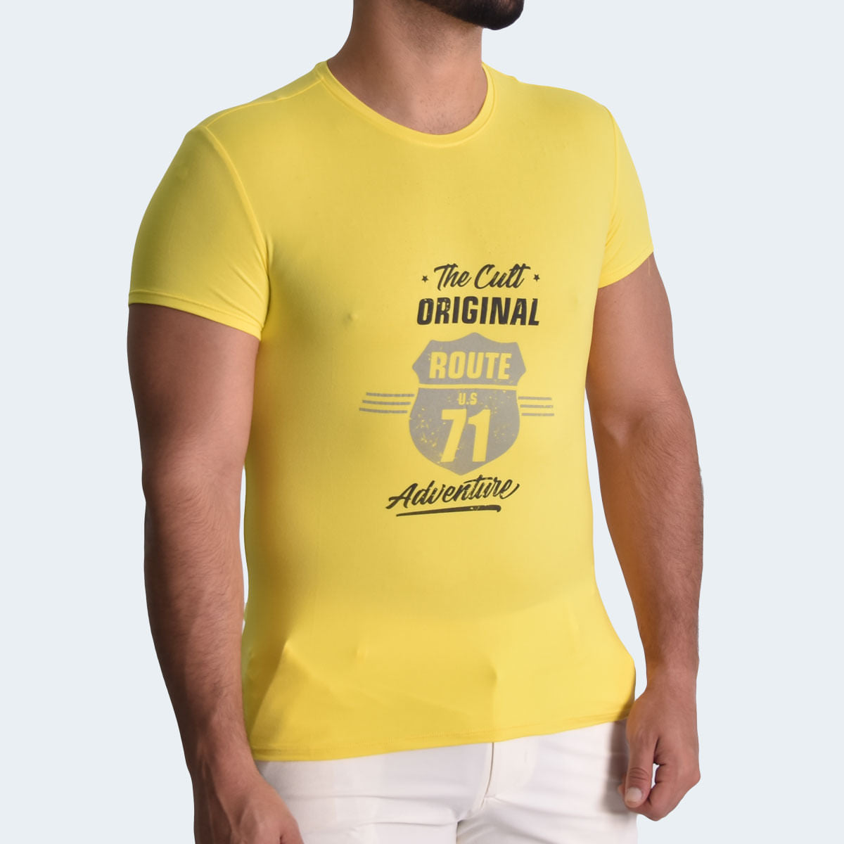 PERFECT FIT SHORT SLEEVE POLO SHIRT - YELLOW
